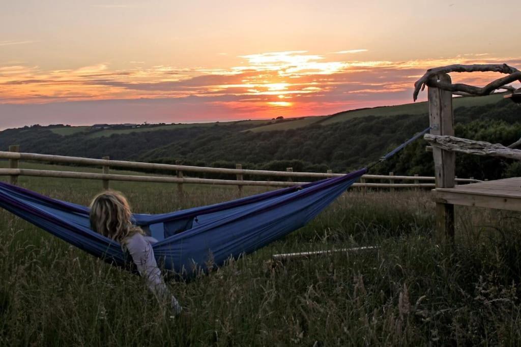 布德Tiny House On Isolated Farm By The Cornish Coast别墅 外观 照片